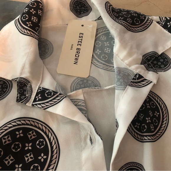 Estee Brown Paris Printed Ladies Blouse. - Picture 5 of 6